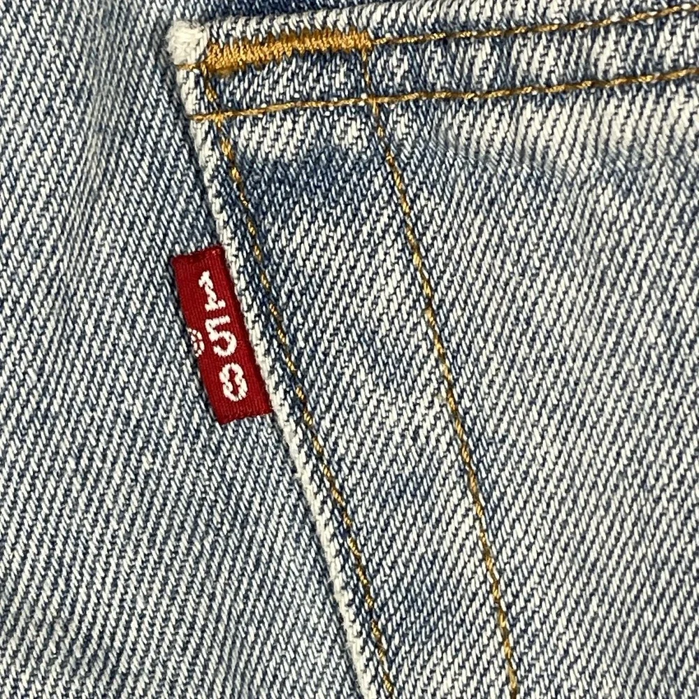 Levis 501 150th Anniversary Peace Sign Graphic Jeans Light Wash Mens 40x30